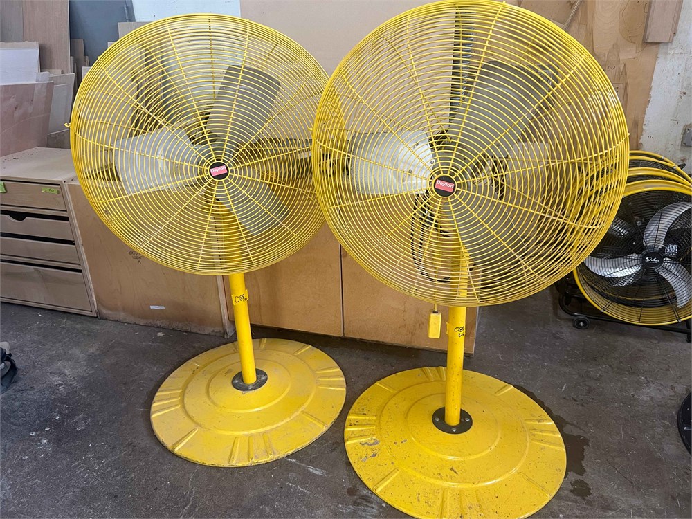 Dayton "3XK84" Pedestal Floor Fans - Qty (2)