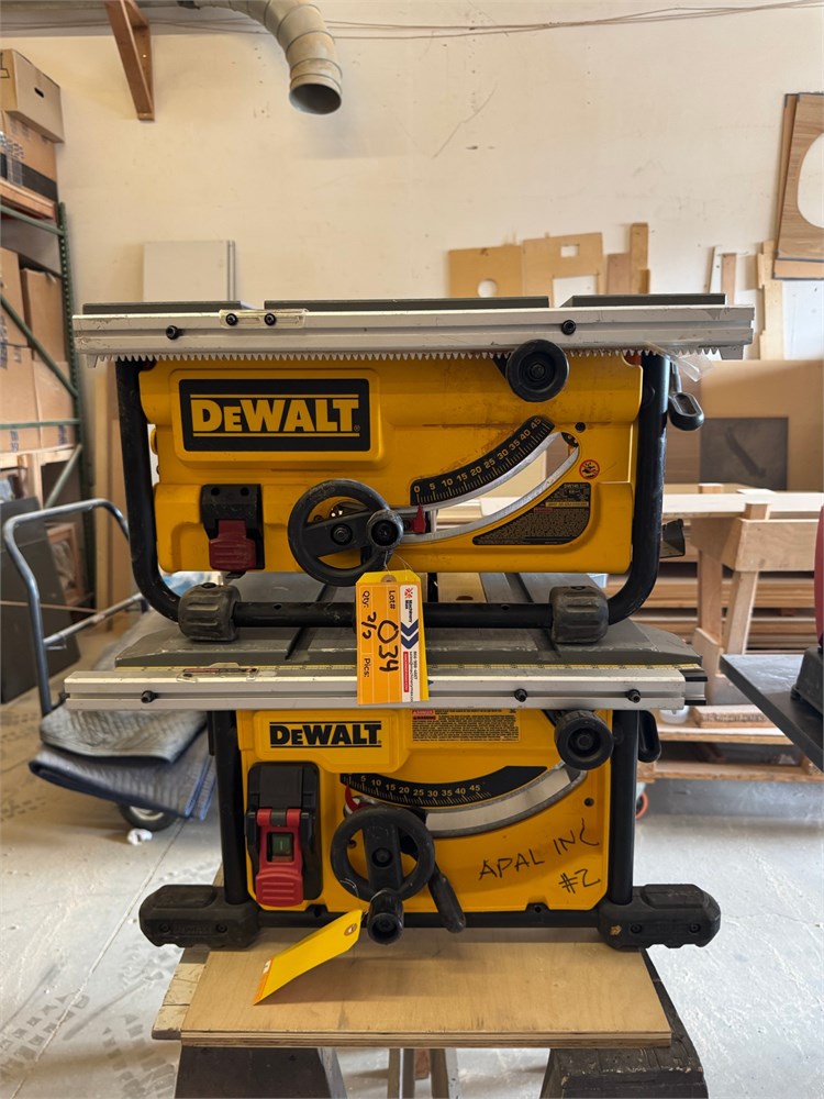 DeWalt "DWE7485" Table Saws - Qty (2)