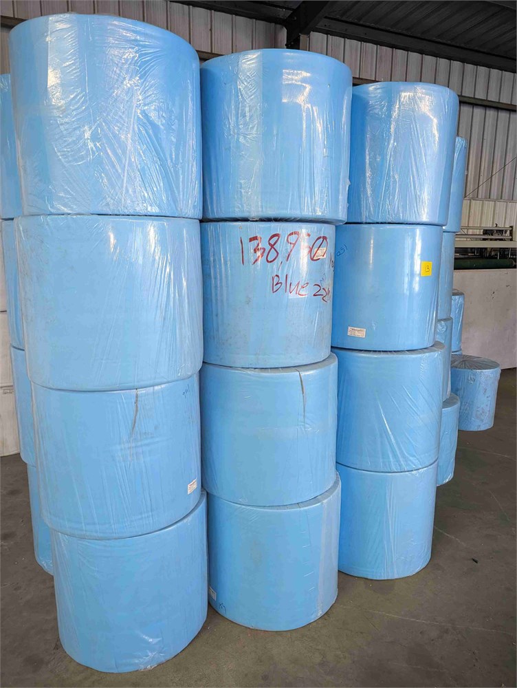 Blue PP Spunbound non-woven fabric rolls Qty. (123)