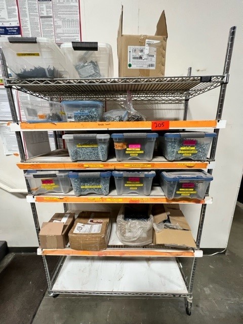 Rolling Rack w/ Misc Supplies/Tooling