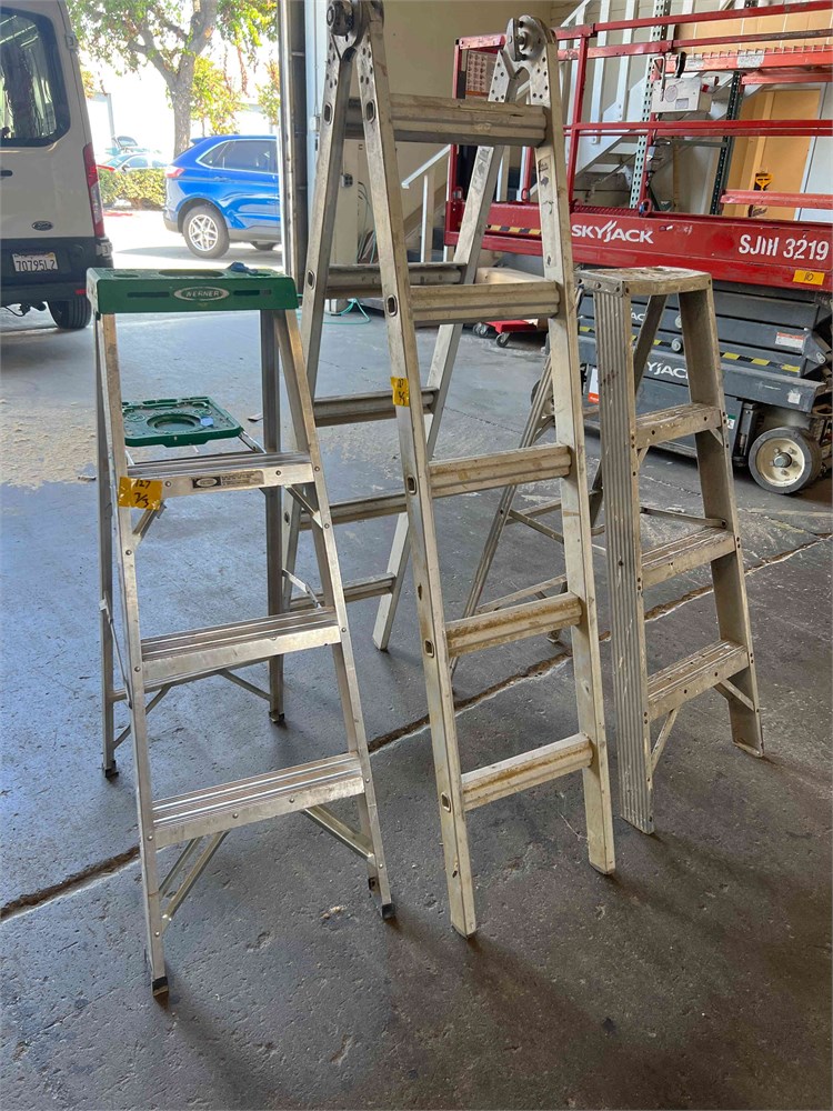 Three (3) Aluminum Step Ladders