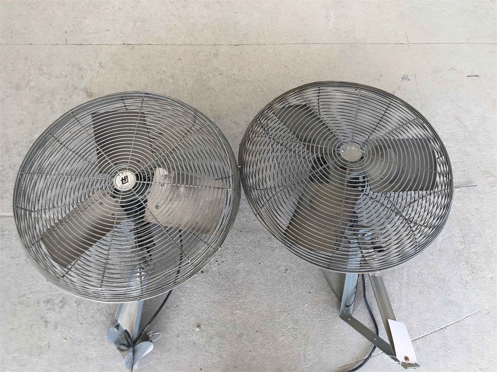 Two (2) Wall-Mount Fans