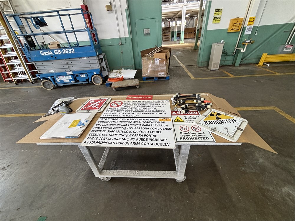 Shop Signs with Cart