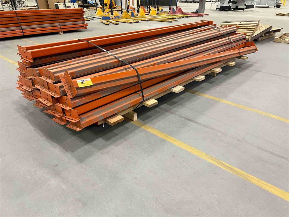 Lot of Racking Uprights 144"L - Qty (32)