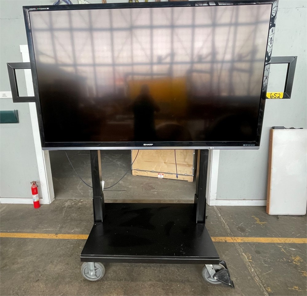 Sharp "LC-80LE844U" Monitor/TV & Rolling Stand