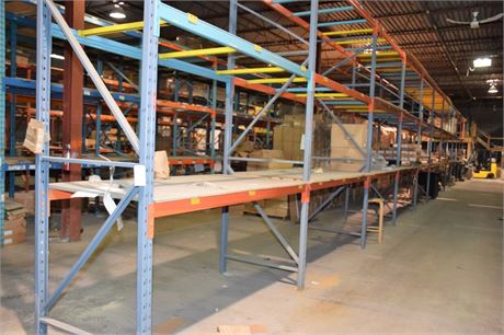 (3) ROWS OF RACKING * THIS IS A LARGE LOT PLEASE READ DESCRIPTION CAREFULLY.