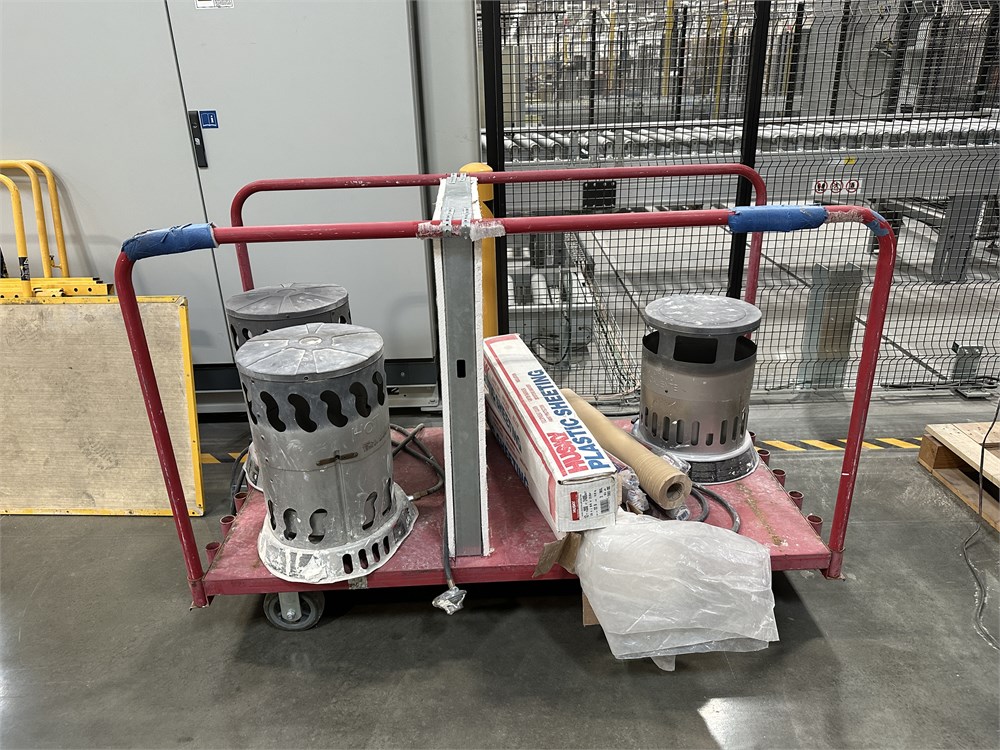 Flat Bed Cart w/Contents