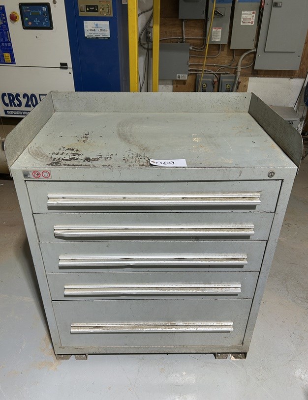 Metal Cabinet & Contents
