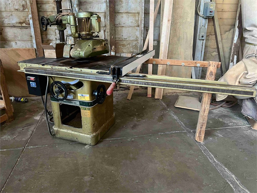 Powermatic "66" 10" Table Saw & Power Feeder