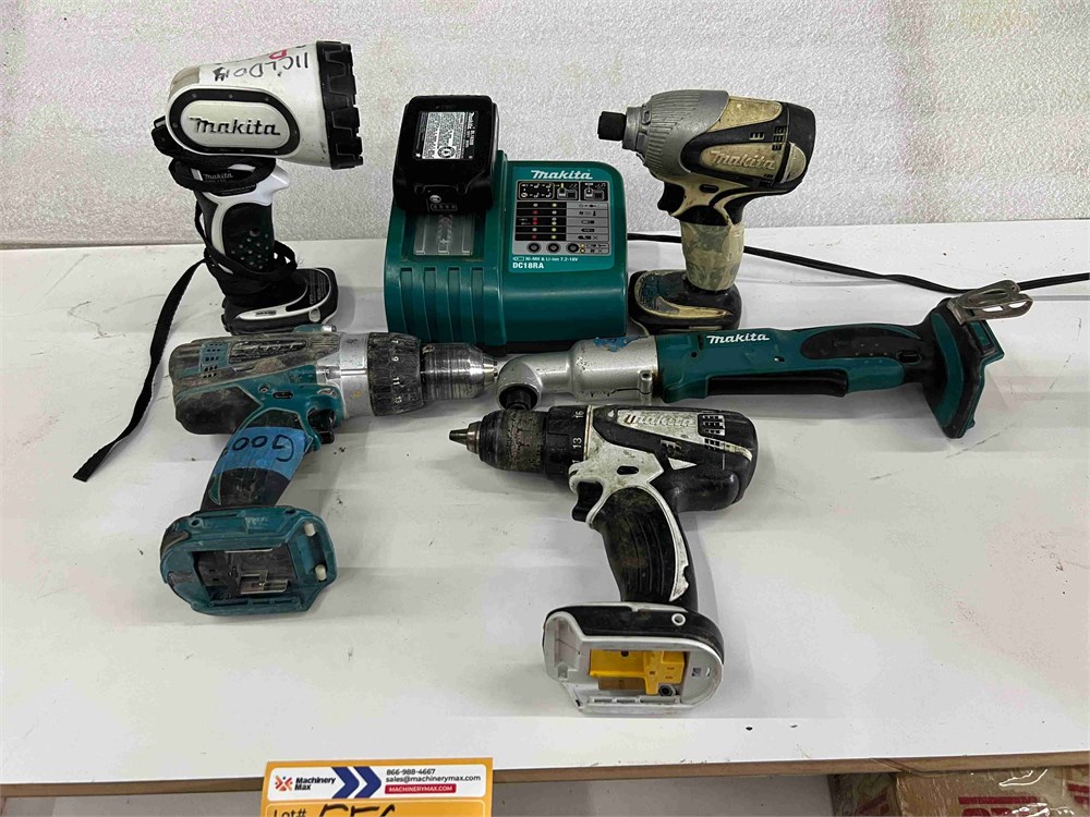Makita 18 Volt Cordless Tool Set, Battery & Charger