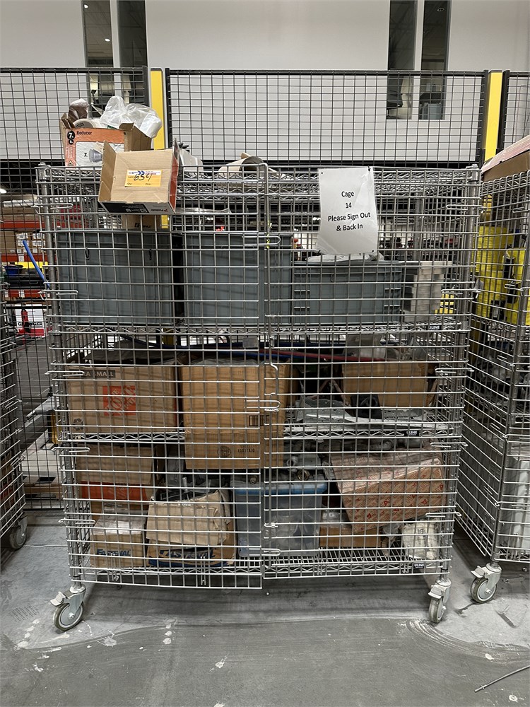 Uline Storage Cart w/Contents
