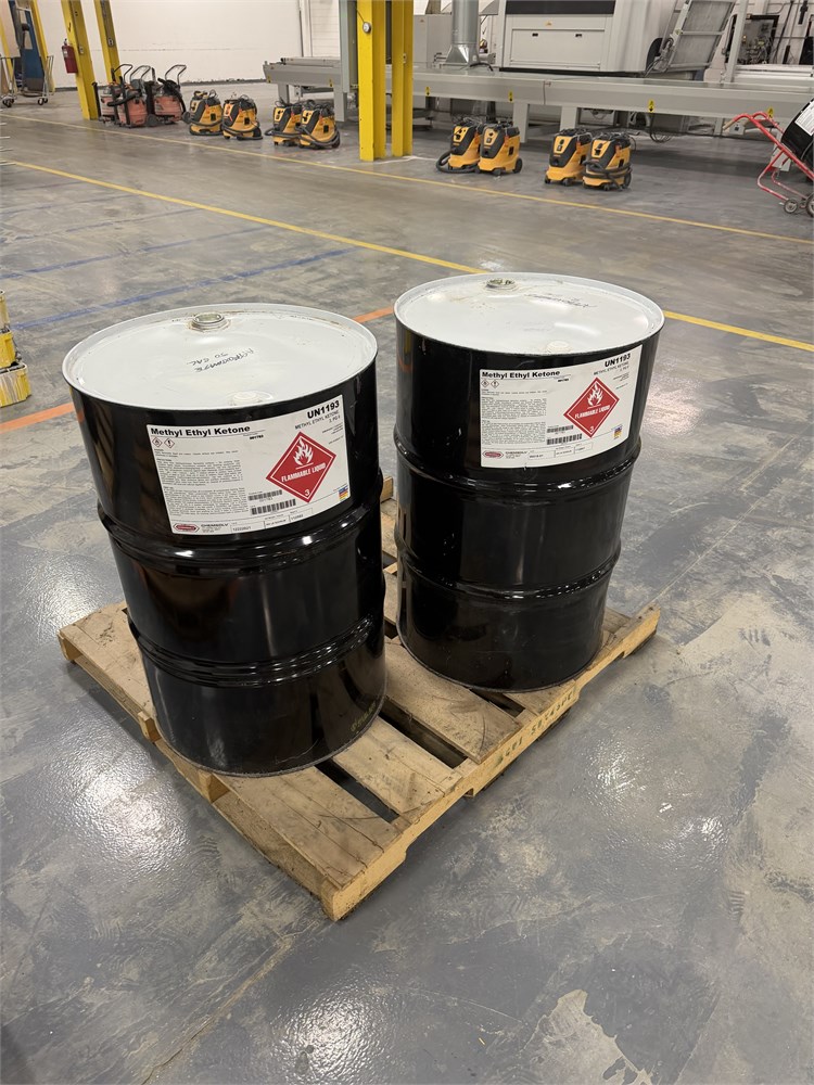 (2) Drums of Methyl Ethyl Ketone