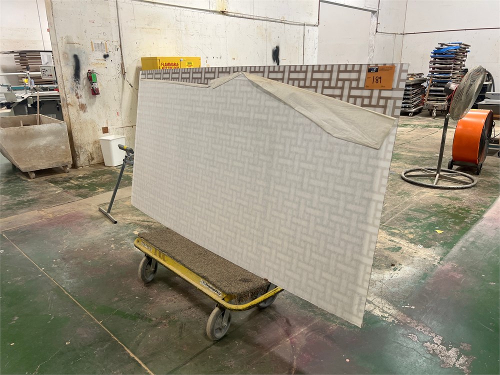 Two (2) 1/4" Laminate Sheets with Cart