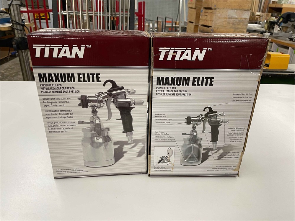 Two (2) Titan "Maxum Elite" Spray Guns