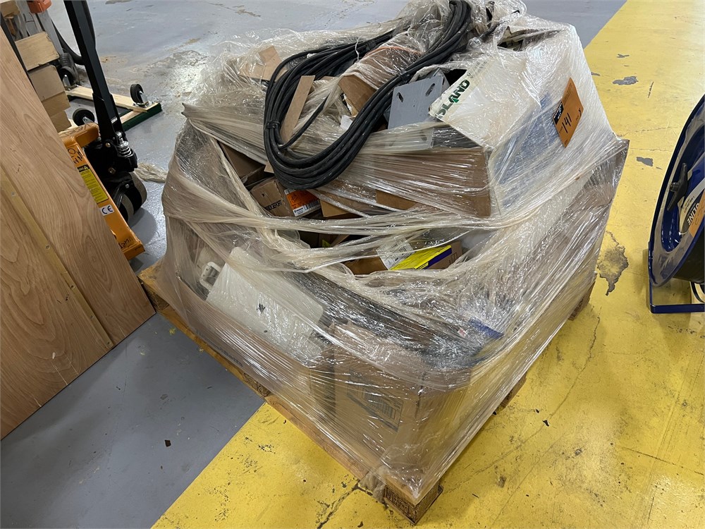 Lot of Electrical parts on pallet - as pictured