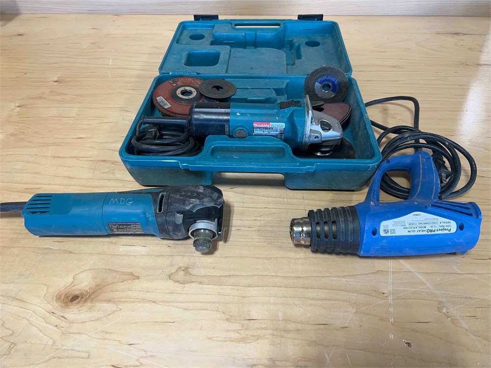 Makita angle grinders & heat gun