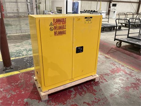 Uline "H-1563M-Y" Flammable Storage Cabinet