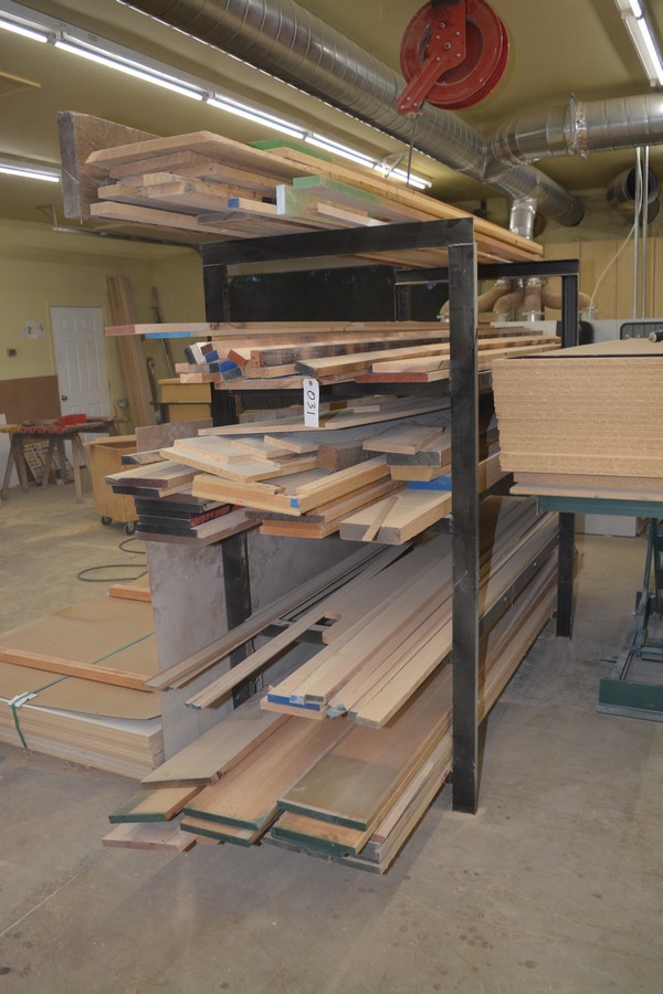 Rack of Hardwood Lumber