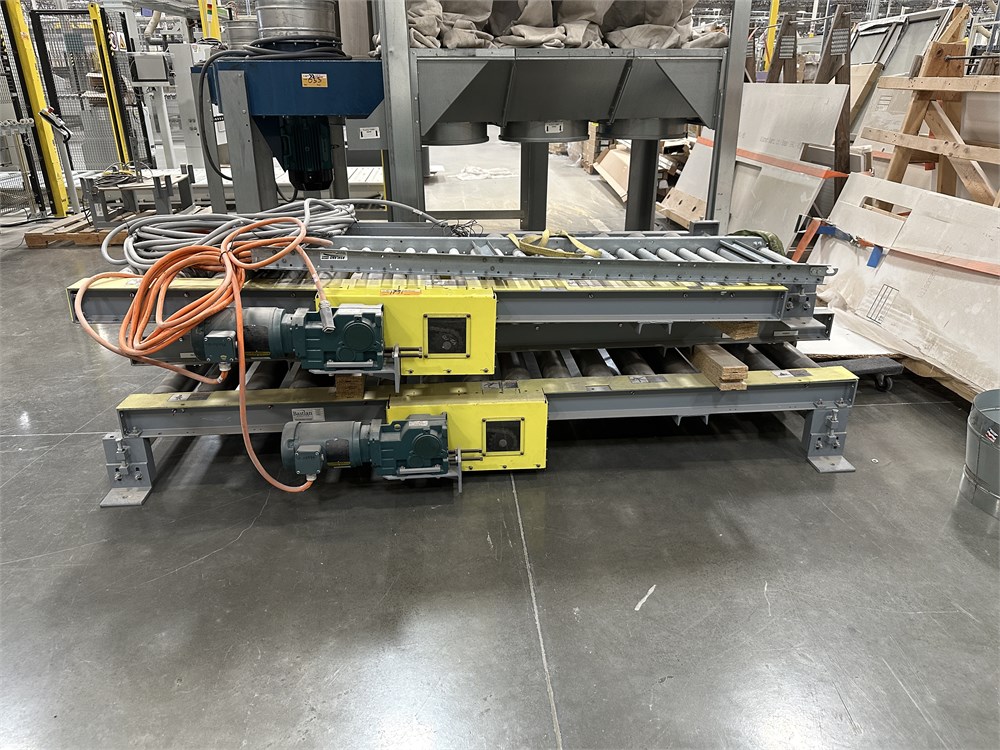(2) Bastian Motorized Roller Conveyors