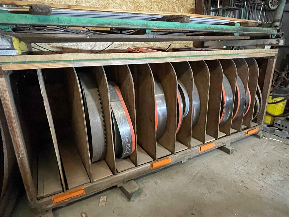 Assortment of Resaw Blades with Storage Cabinet