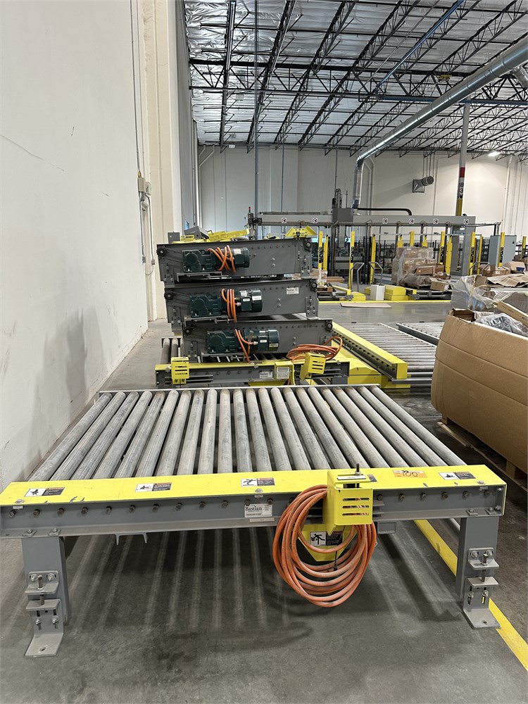(5) Bastian Motorized Roller Conveyors