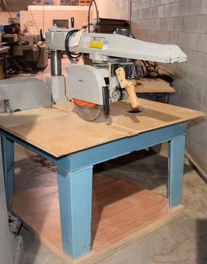 SILVER SRS-430 RADIAL ARM SAW * 4HP, 56" x 46" TABLE