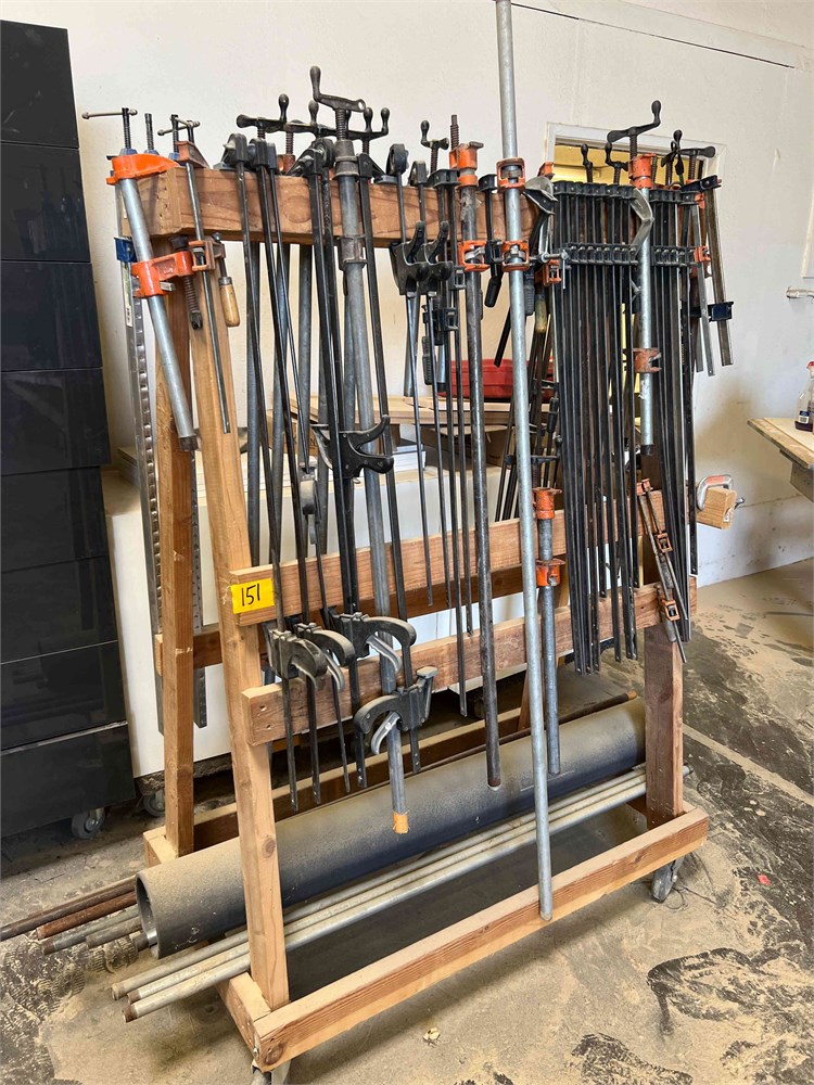 Clamps with Wooden Cart