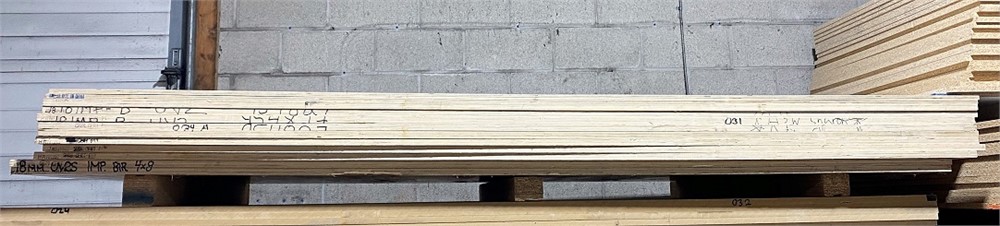 12 Sheets of "Marine Grade Plywood" - D/S 3/4" & 1/2" 49" x 97"