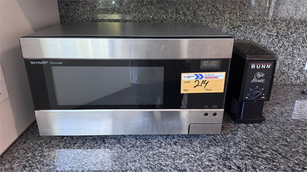 Microwave and Coffee Grinder