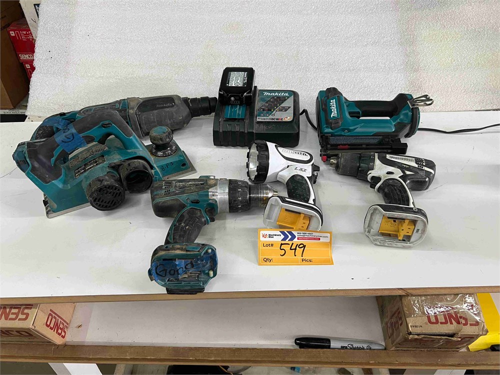 Makita 18 Volt Cordless Tool Set, Battery & Charger