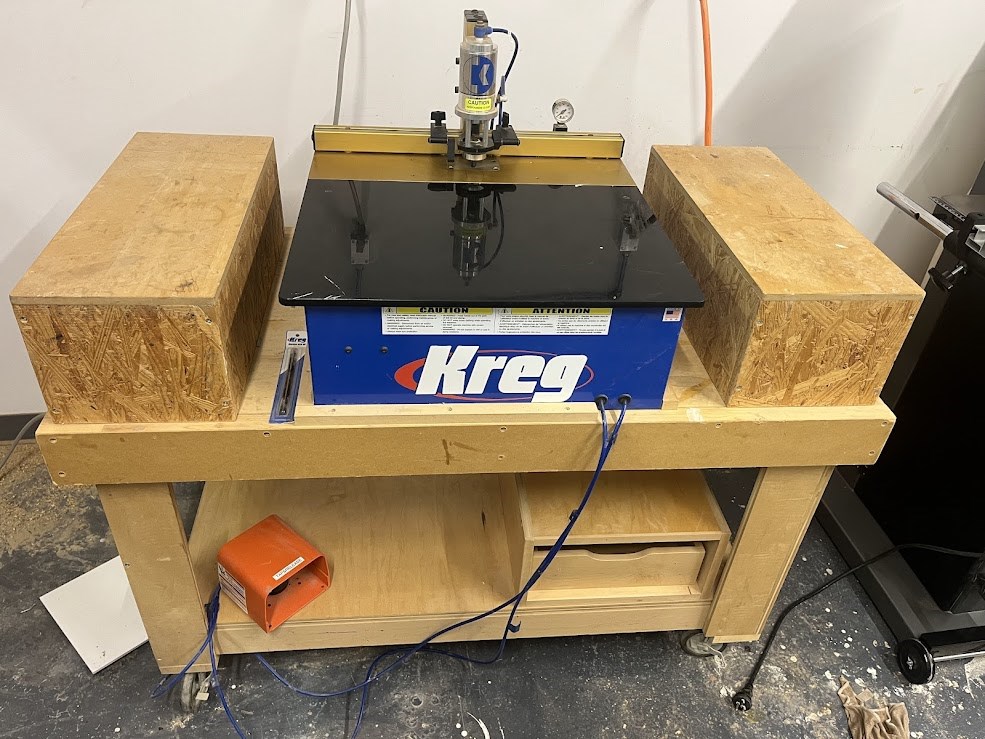 Kreg "DK 100" Benchtop Single-Spindle Pneumatic Pocket-Hole Machine