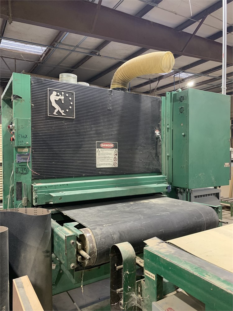 Timesaver "452-2FABT" Top/Bottom Sanding Line
