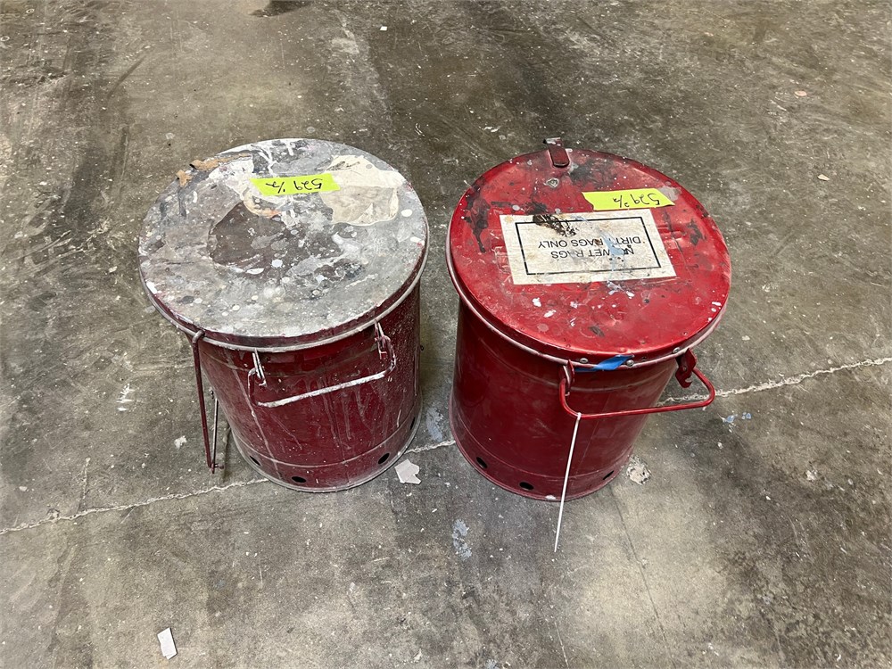 Two (2) Oily Waste Cans