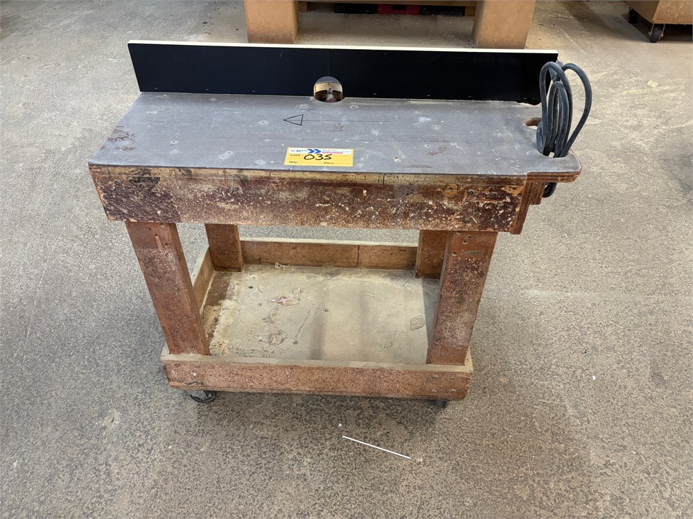 Porter Cable Router & Cart as pictured