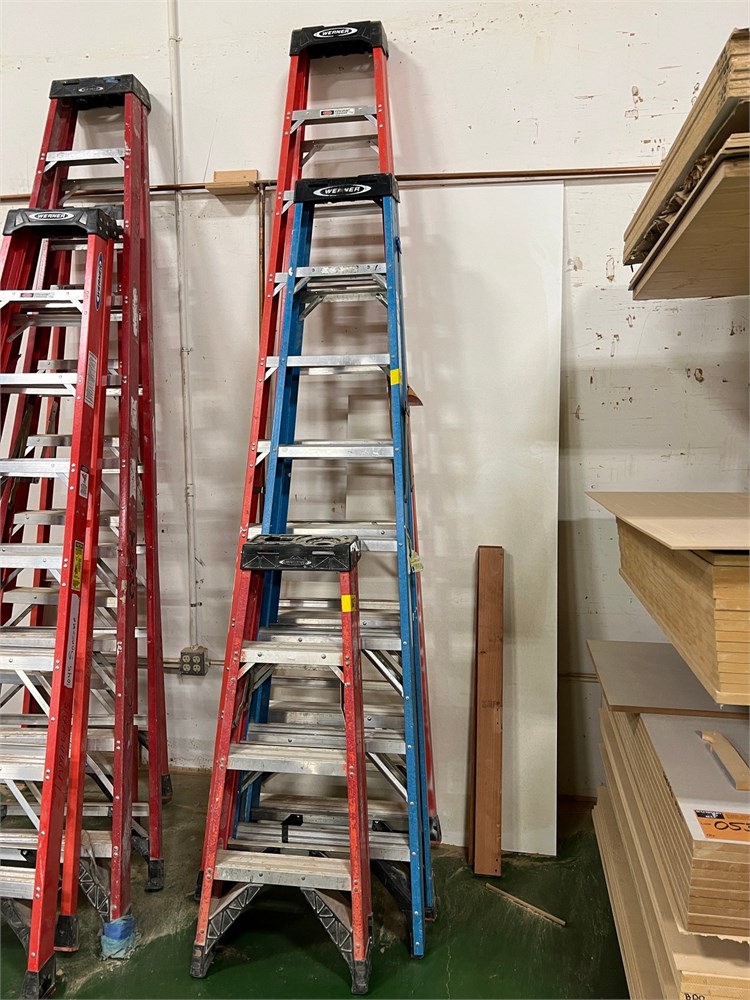 Fiberglass Step Ladders - Qty (3)