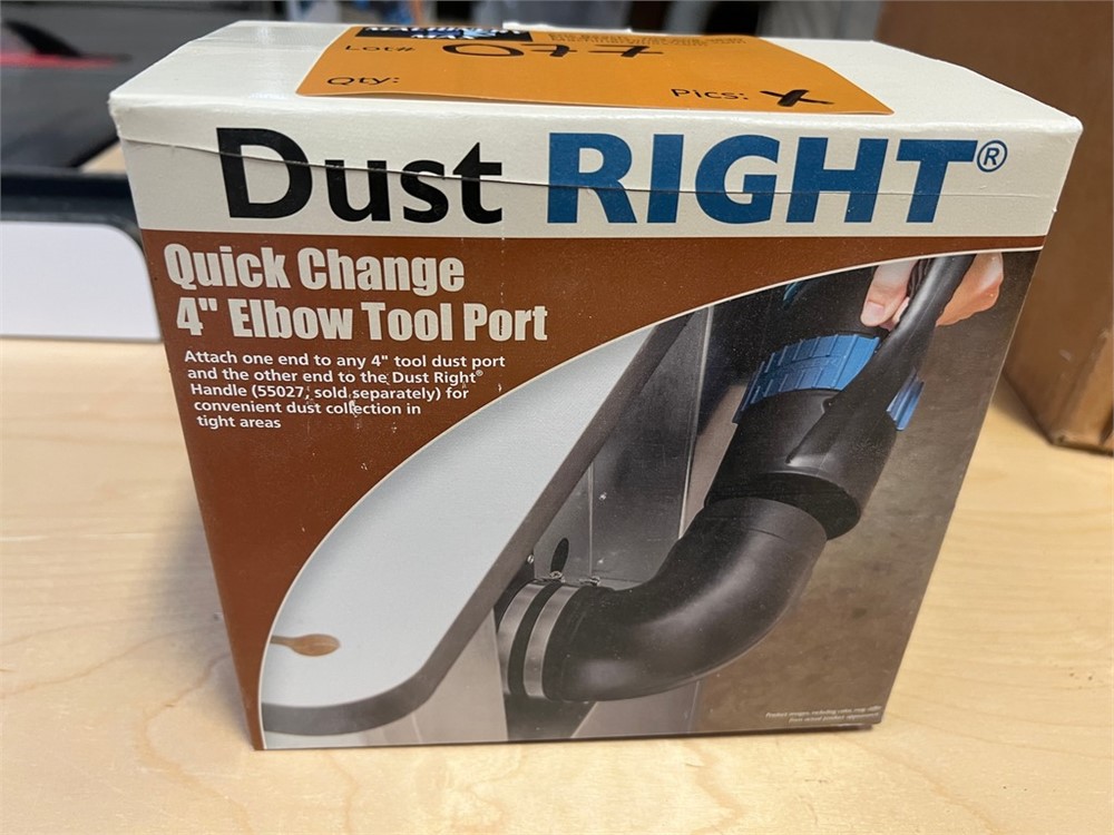 Dust Right Quick-Change 4" Elbow Tool Port