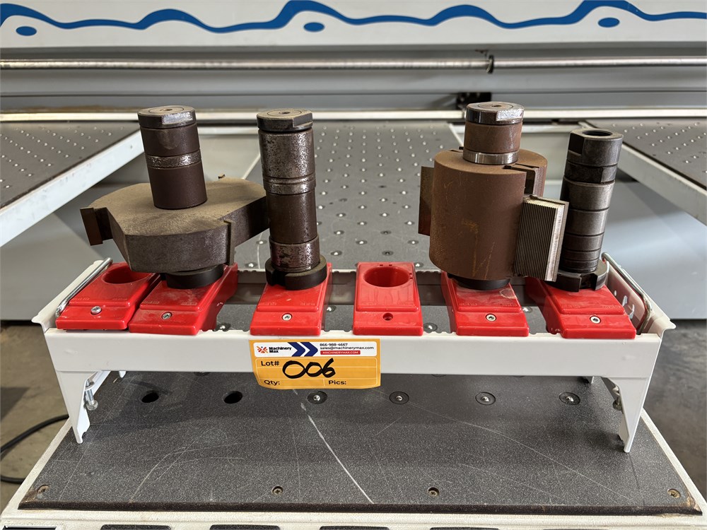 4 Spindles/Cutters w/Stand - As Pictured