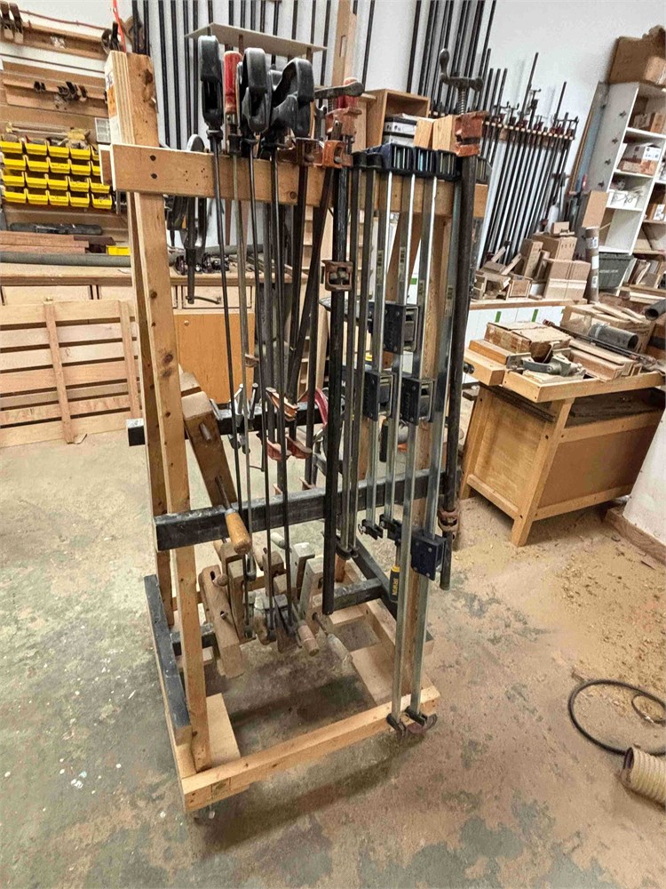 Various Clamps w/Cart