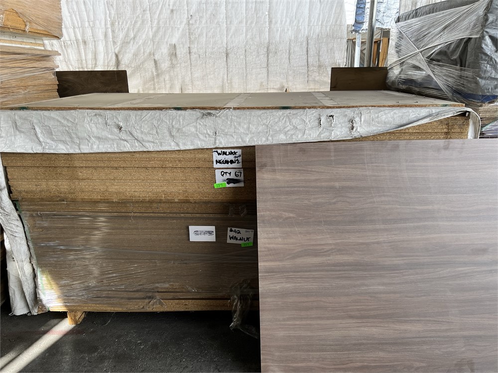 Laminated Particleboard, Quantity = 107