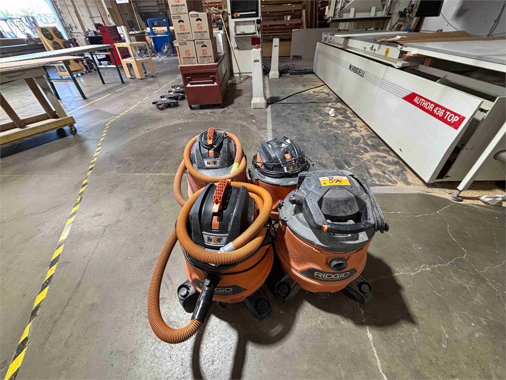 Ridgid Vacuums Qty. (4)