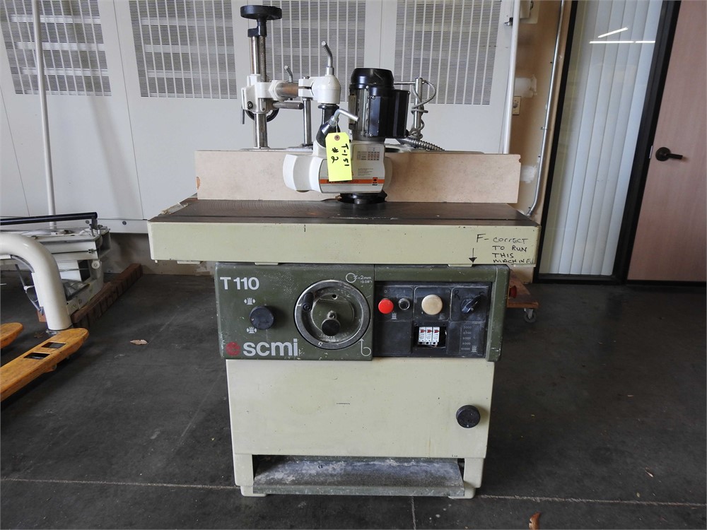 SCMI "T110A" Spindle Shaper with Maggi Powerfeeder