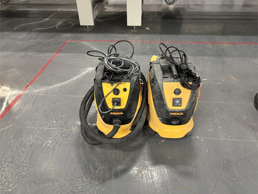 (2) Mirka "DE 1230 Hepa PC" Shop Vacuums