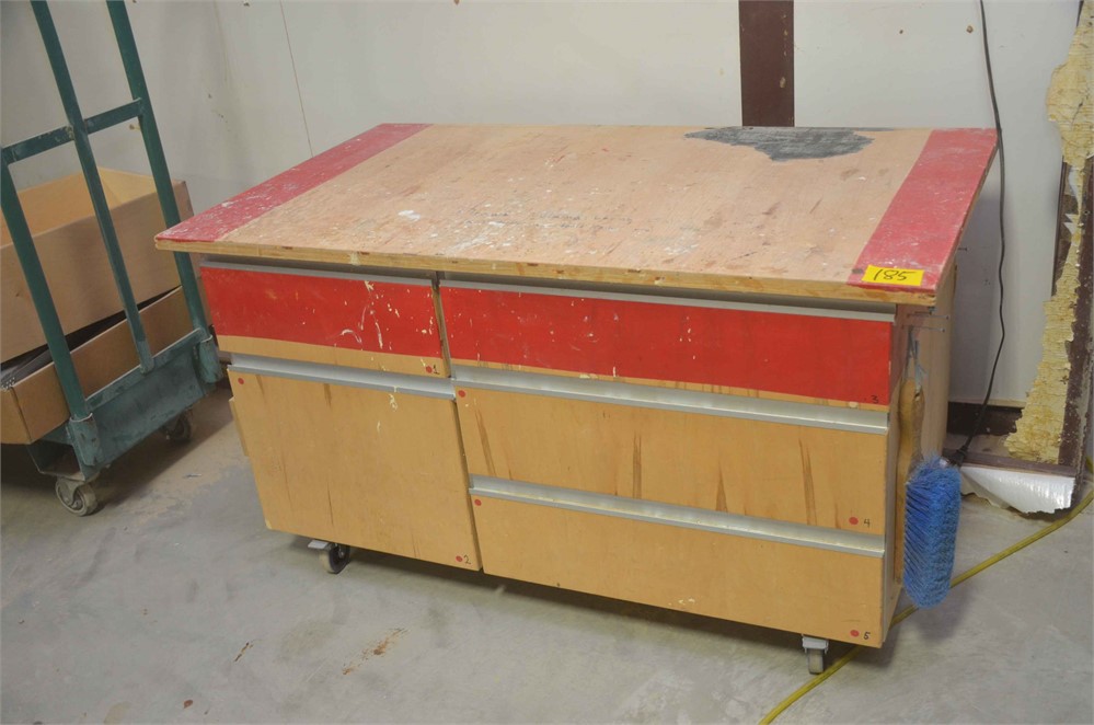 Rolling cabinet & contents
