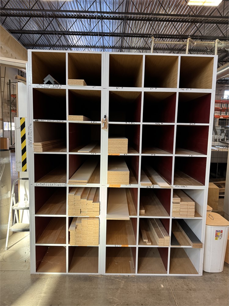 Wooden Components and Storage Rack