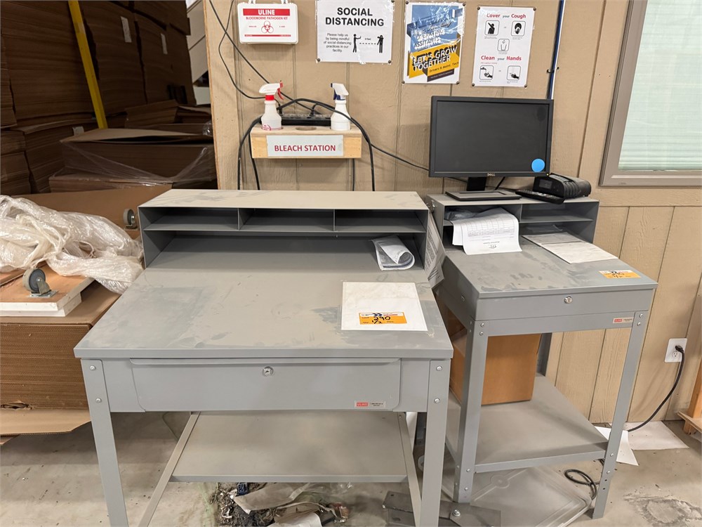 (2) Supervisor Desks & Monitor