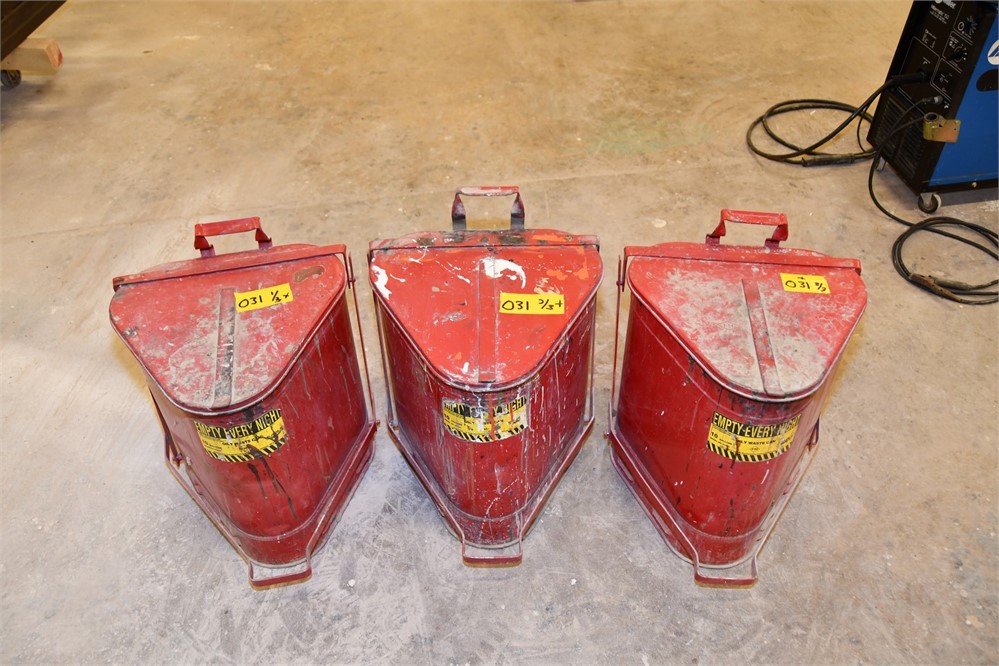 Eagle 10 Gallon Oily Waste Cans - Qty (3)