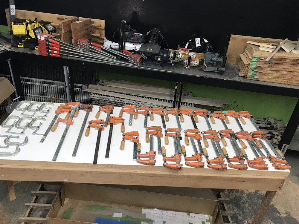 Assortment of Bar and C Clamps