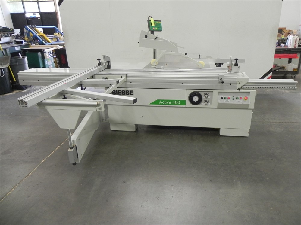 BIESSE "ACTIVE 400" SLIDING TABLE SAW WITH TIGER STOP "TF" RIP FENCE (2015/2018)