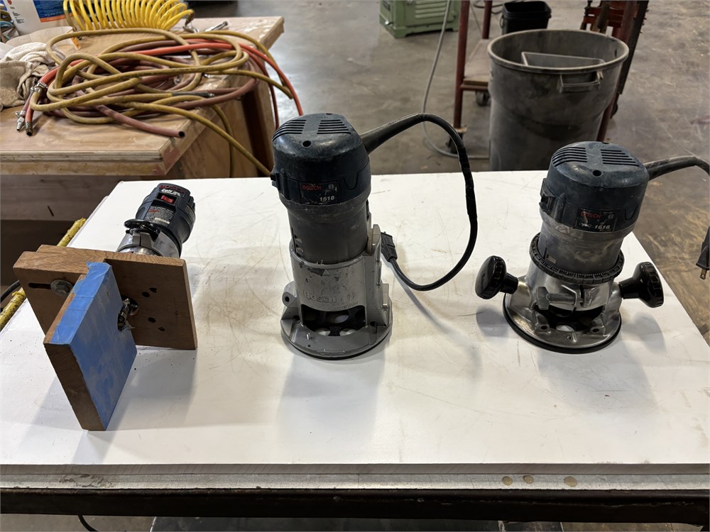 (3) Bosch Palm Routers