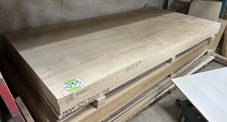 (8) pcs Birch 3/4 Plywood Core D/S  4x8' - Richmond Hill, ON